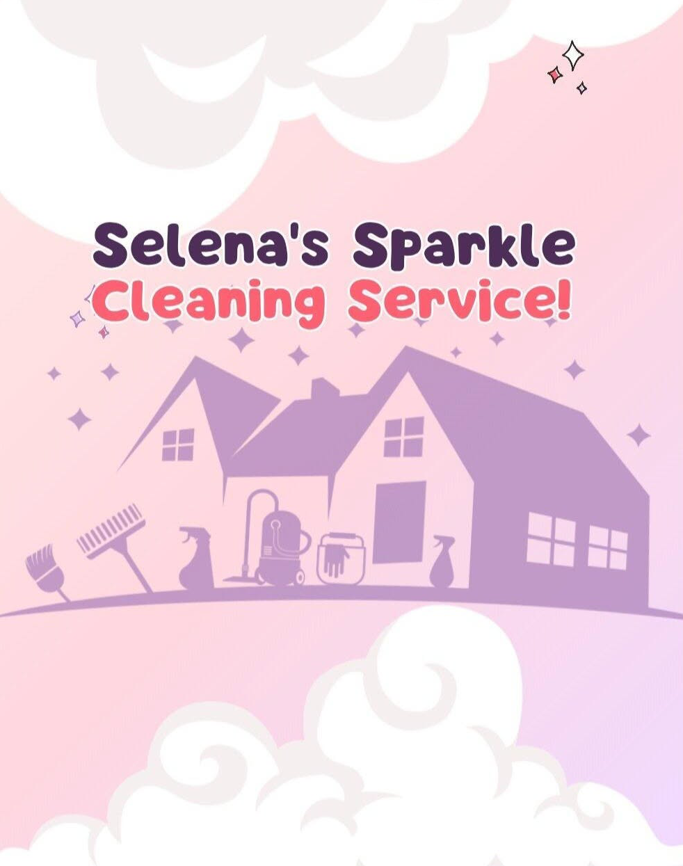 Selena's Sparkle Cleaning logo